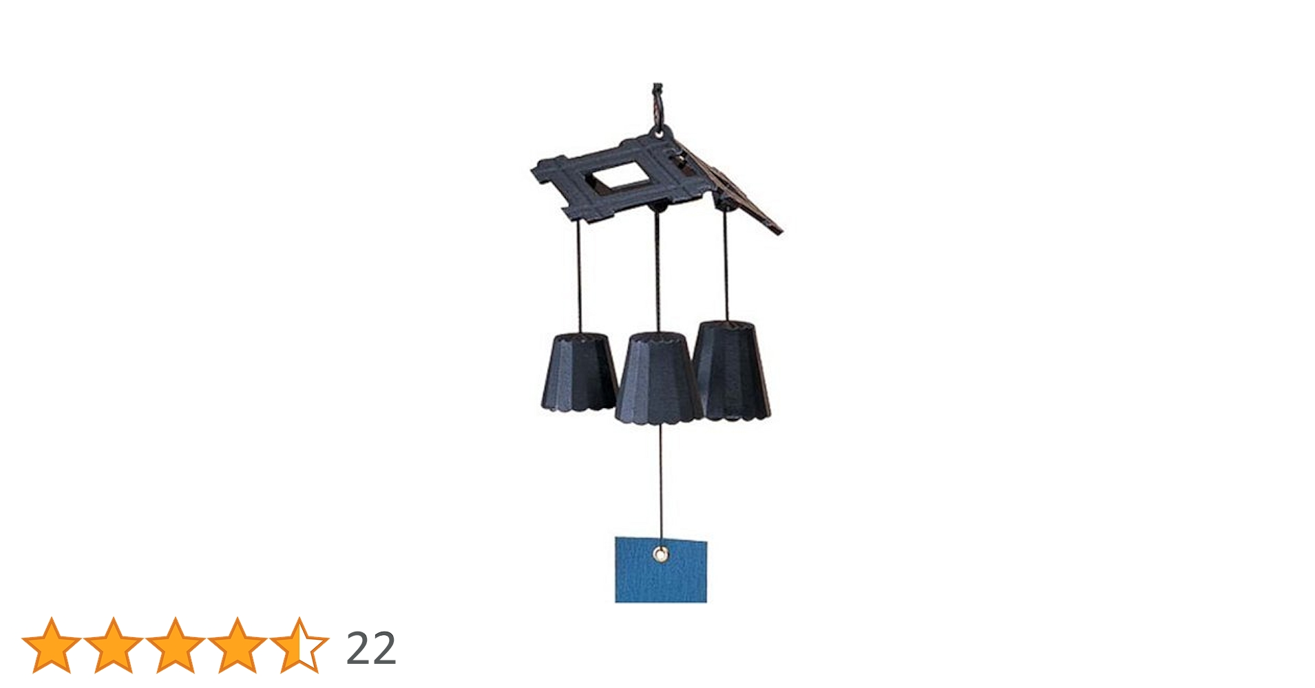 Amazon.co.jp: 岩鋳 Iwachu 風鈴 新いげた 黒 南部鉄器 27148 11